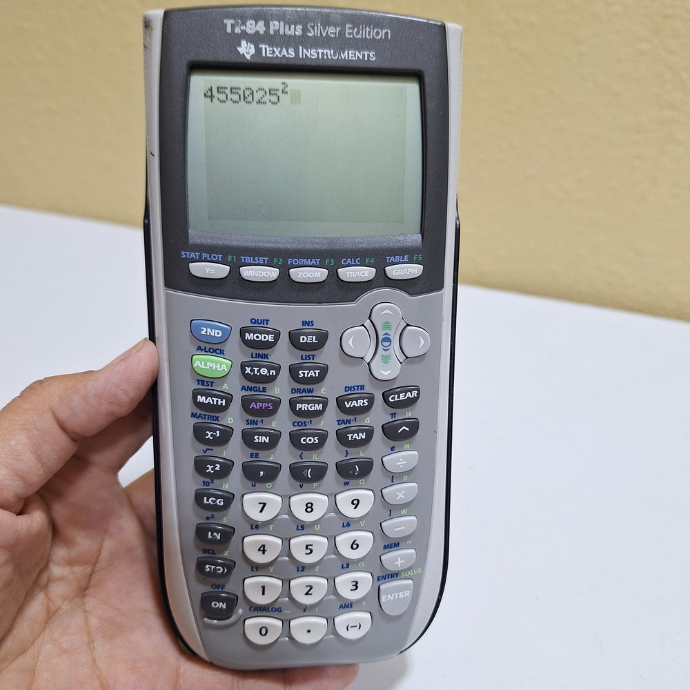 Texas Instruments TI-84 Plus Silver Edition Graphing Calculator Tested Working